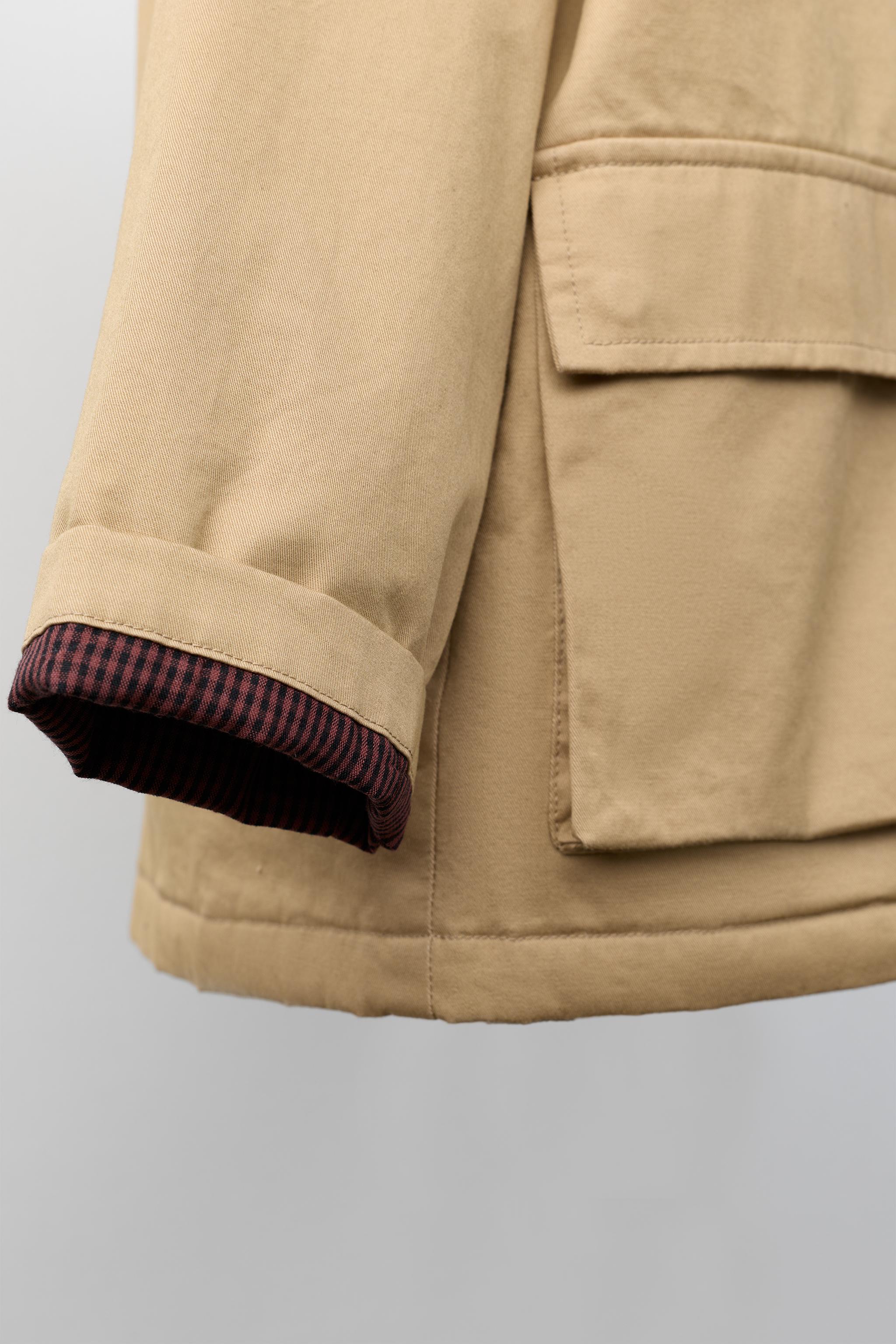 BLOUSON À COL COULEUR CONTRASTE